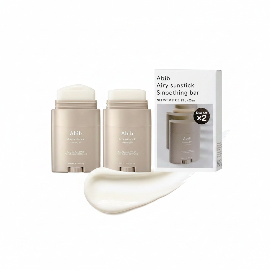 Abib Airy Sunstick Protection Bar DUO Broad Spectrum SPF50+ 1.62 oz