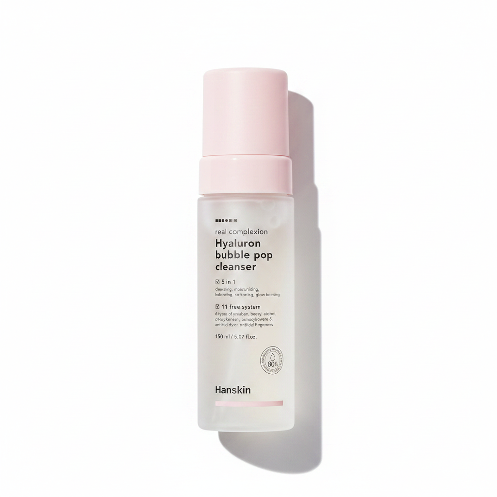 한스킨 리얼 컴플렉션 히알루론 버블 팝 클렌저 (5.07 Fl.Oz /150ml)