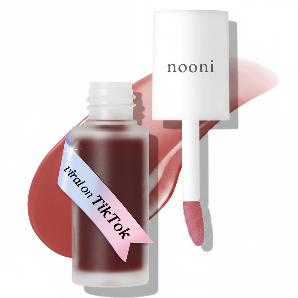 NOONI น้ำมันริมฝีปากเกาหลี - แอปเปิ้ลแครนเบอร์รี่, 0.12 FL Oz