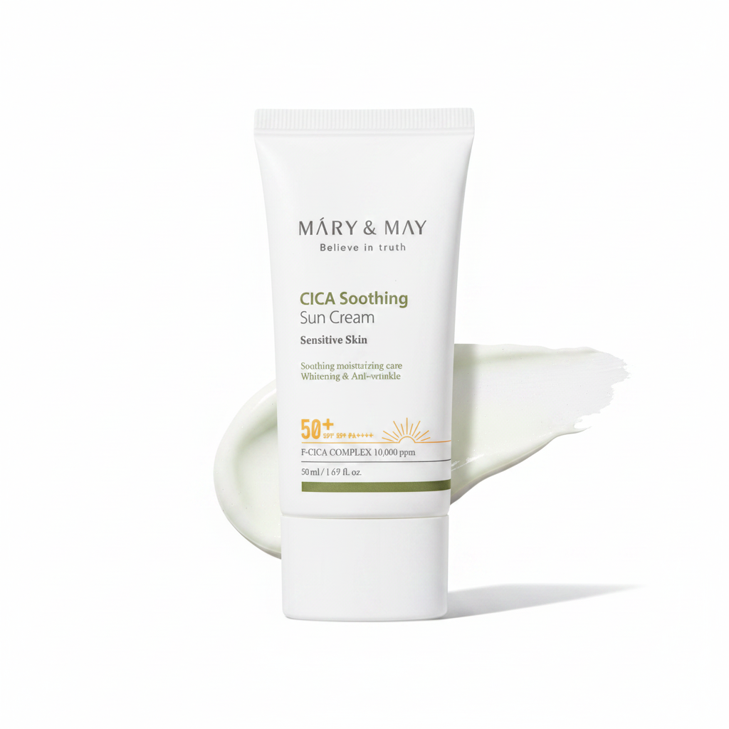 Mary&May CICA Soothing Sun Cream SPF50+ PA++++ (1.69 Fl.Oz/ 50ml)