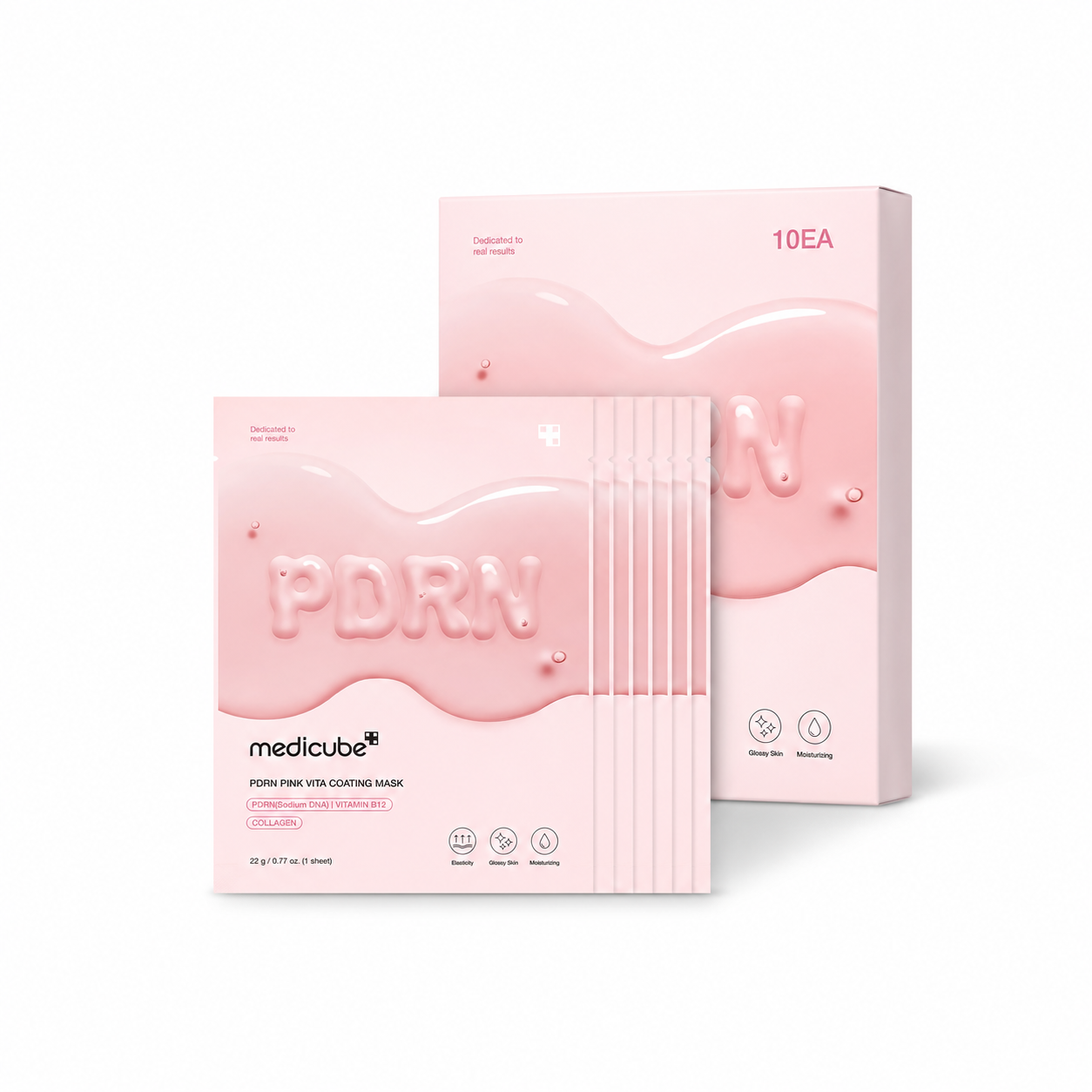 medicube Salmon DNA PDRN Pink Vita Coating Sheet Mask 10EA