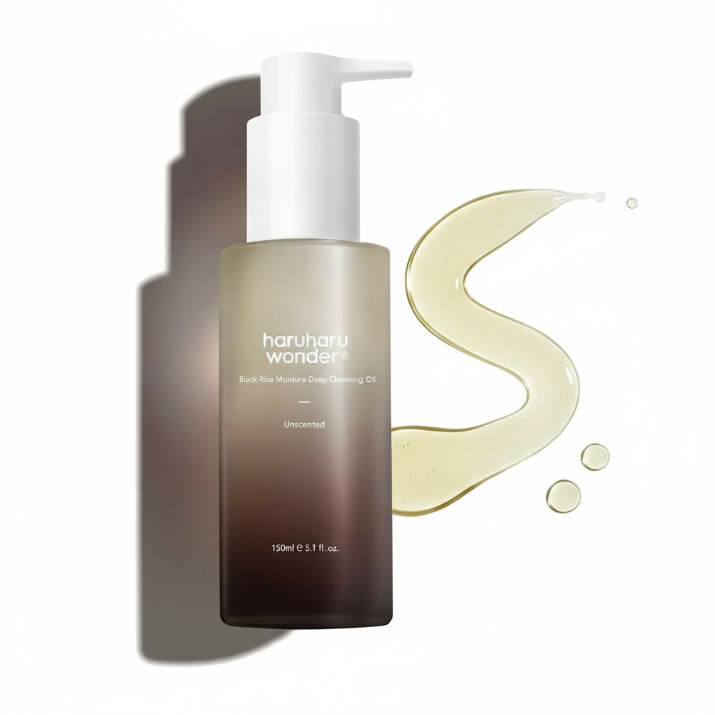 HARUHARU wonder น้ำมันทำความสะอาดผิวจากข้าวดำ (5.1 Fl.Oz /150ml)