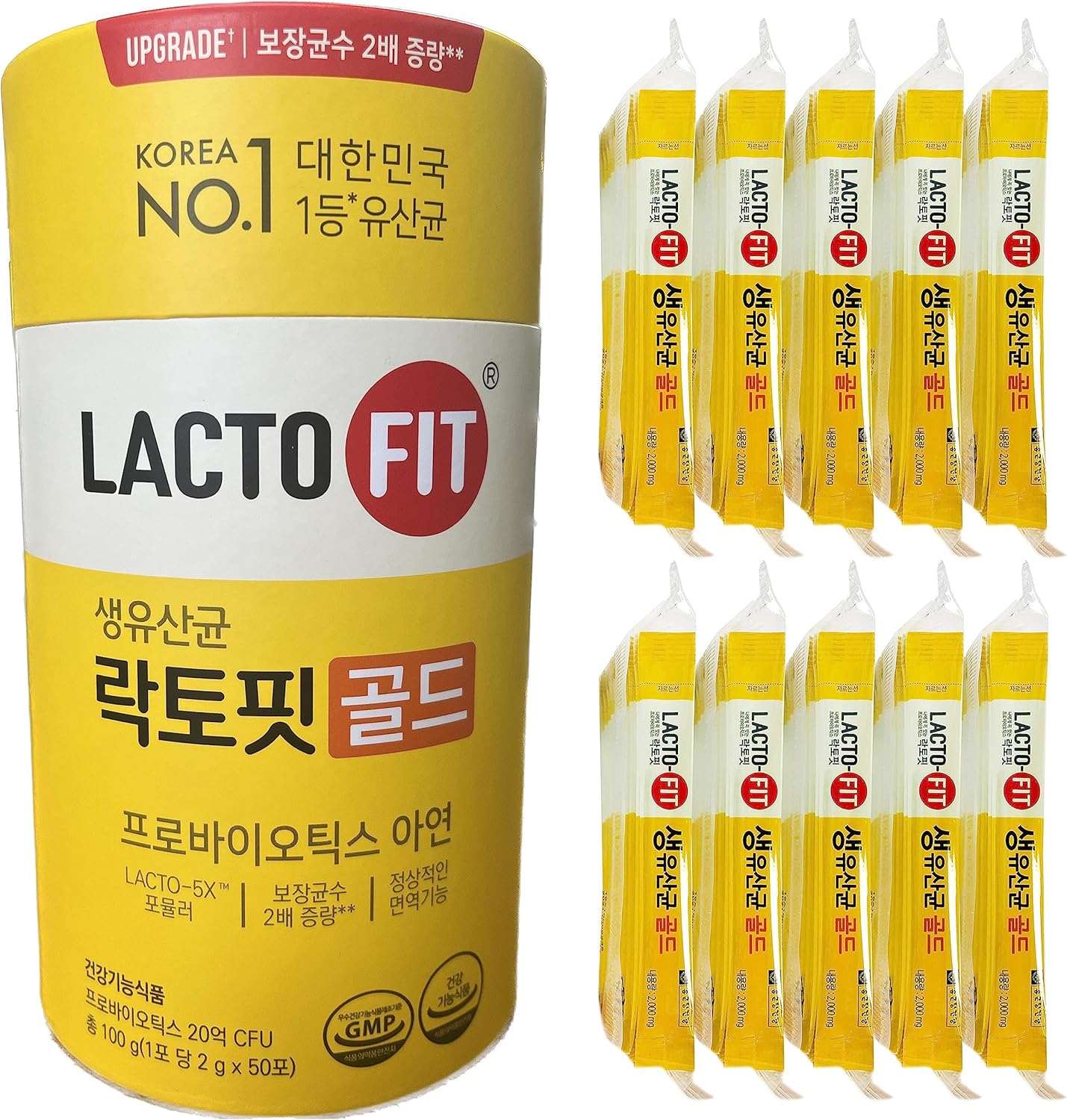 LACTO-FIT Chongkundang Healthcare Gold Probiotic 50 แพ็คผงสติ๊ก