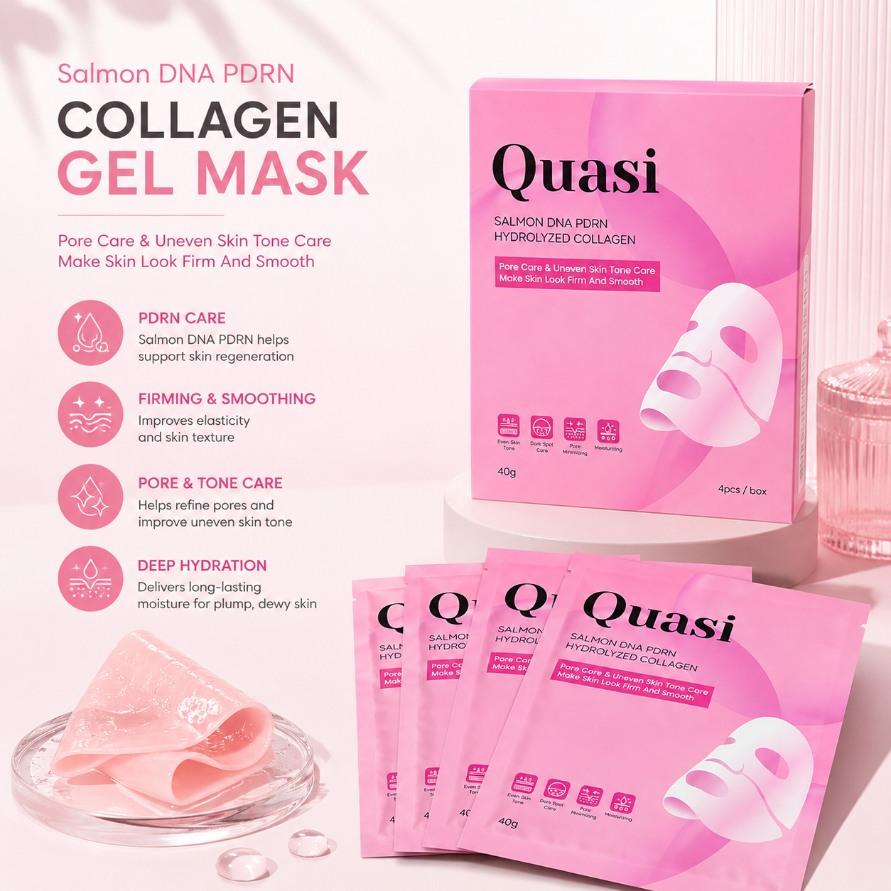 Salmon PDRN Firming Hydrogel Mask (4ea)