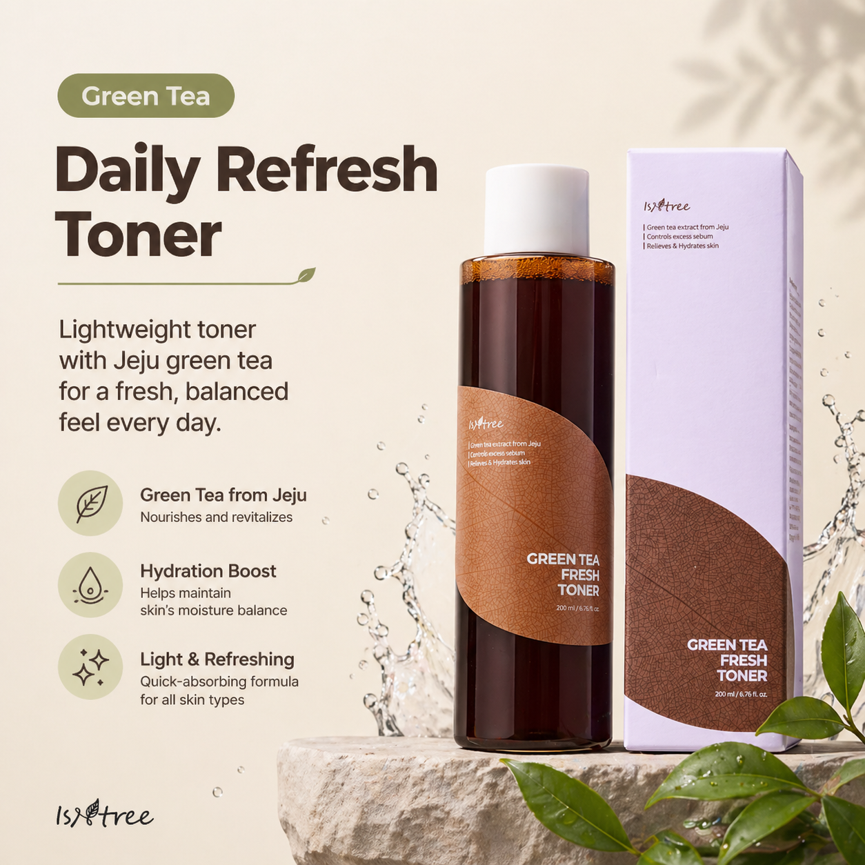IsNtree Green Tea Fresh Toner (6.76 Fl.Oz /200ml)