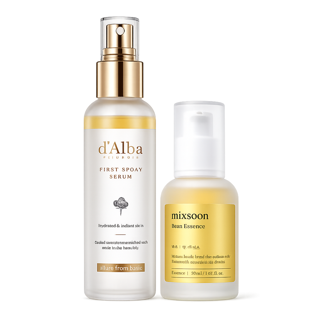 Radiance Duo | dAlba White Truffle First Spray Serum + Mixsoon Bean Essence