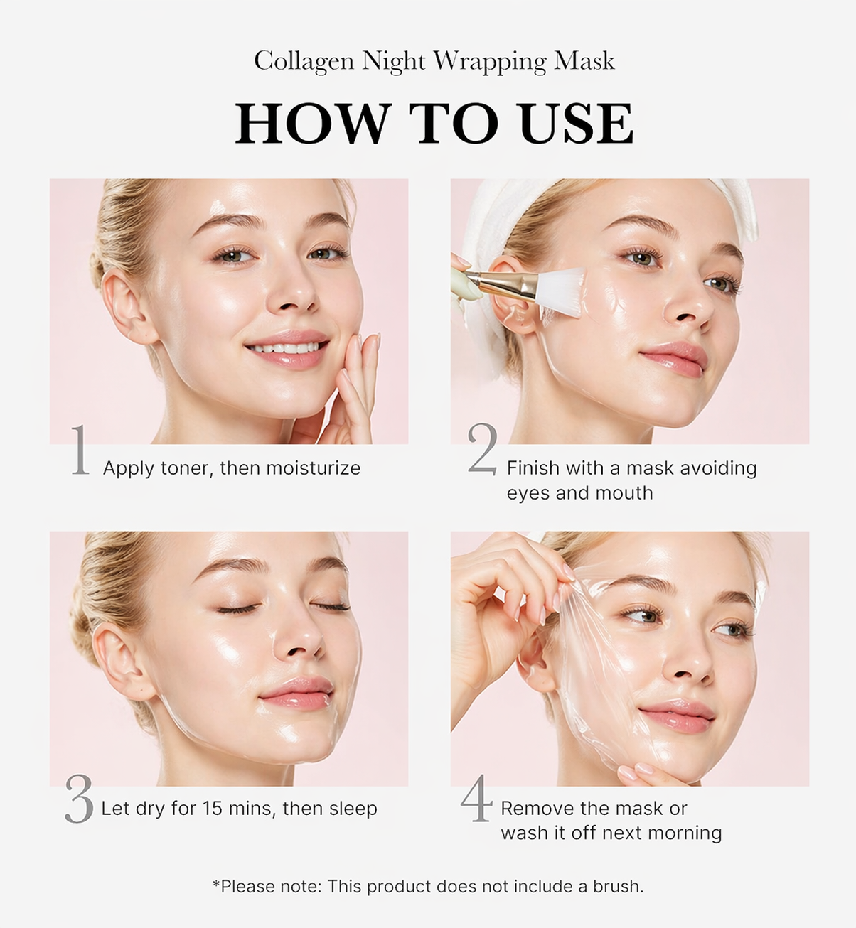 medicube Wrapping Mask PDRN Caffeine Overnight Peel Off Facial Mask