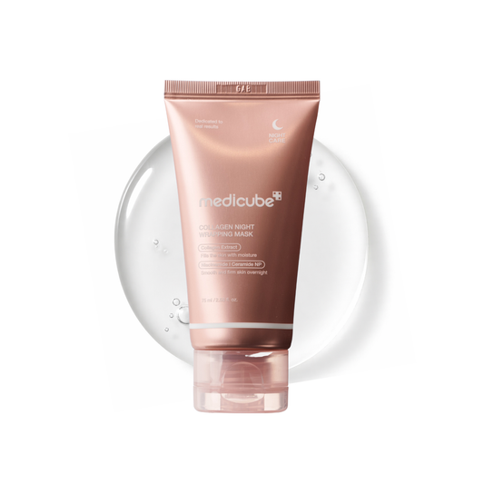 medicube 콜라겐 오버나이트 래핑 필 오프 페이셜 마스크 팩 (2.53 Fl.Oz/ 75ml)