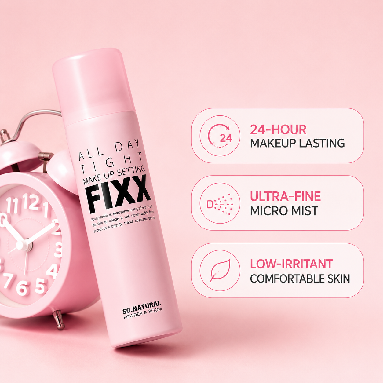 SONATURAL All Day Tight Make Up Setting Fixer 2.53 fl oz