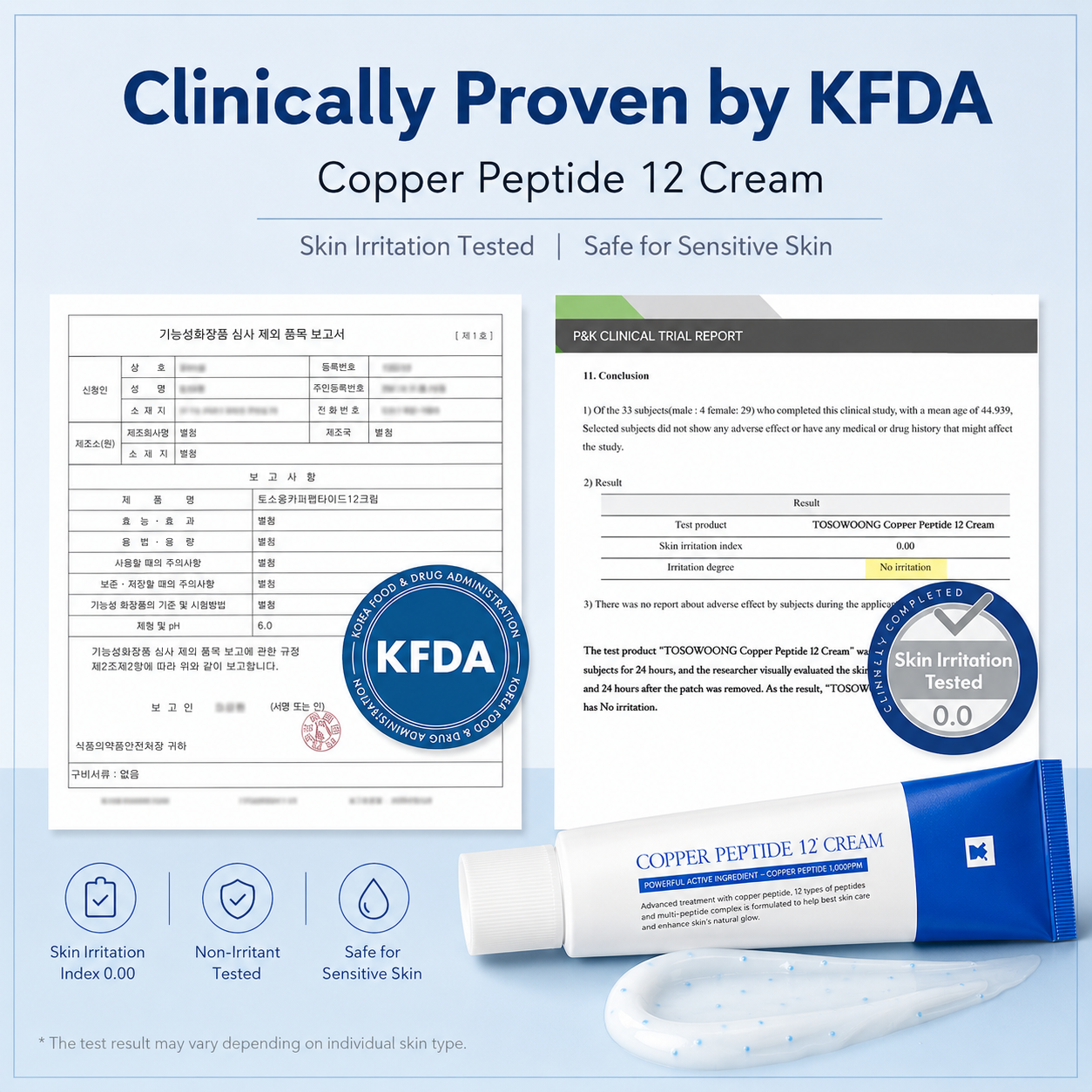 TOSOWOONG Copper Peptide 12 Cream, 50ml / 1.69 fl.oz.