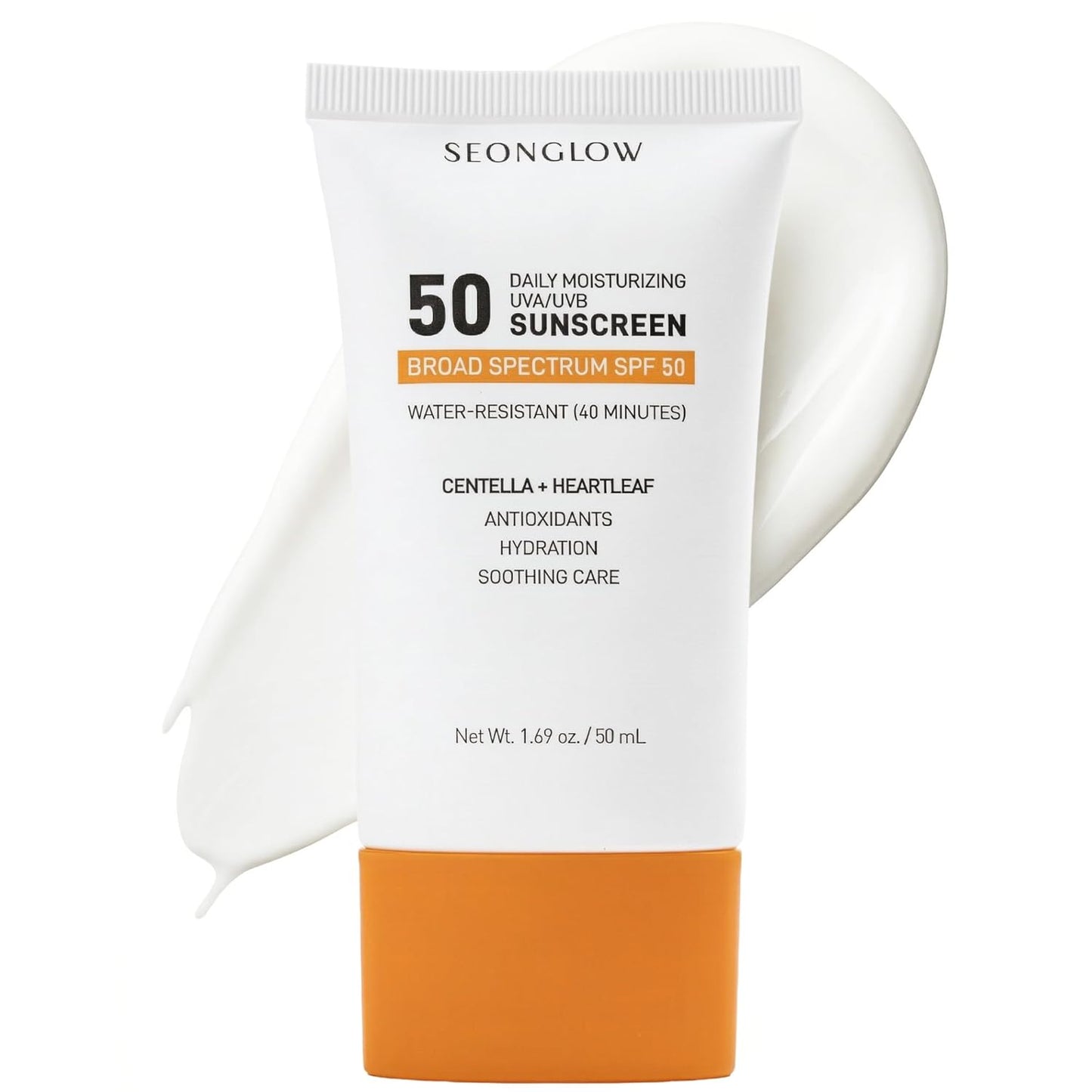 Seonglow ครีมกันแดดสำหรับใบหน้า SPF 50 (1.69 Fl Oz (Pack of 1))