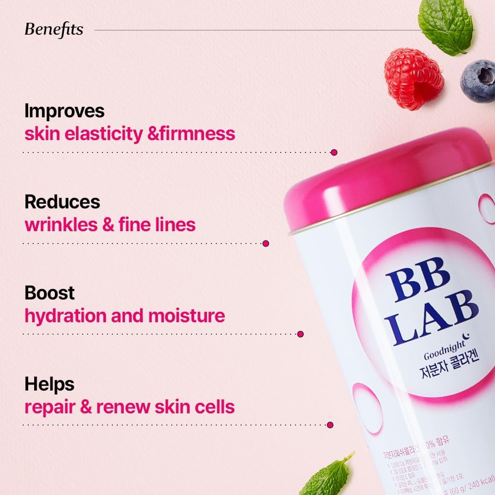 BB LAB ผงคอลลาเจนโมเลกุลต่ำสำหรับเสริมอาหารก่อนนอน