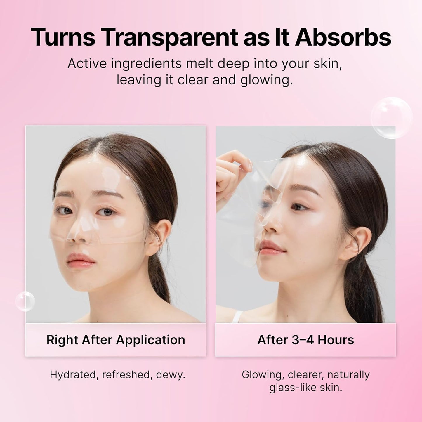 Seonglow Collagen Hydration Mask, 100 Dalton Ultra Low Molecular Collagen & Peptide Complex, 4ea