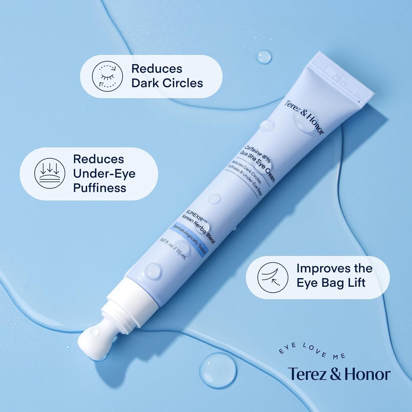 Terez & Honor ครีมบำรุงรอบดวงตาที่มีคาเฟอีน 8%