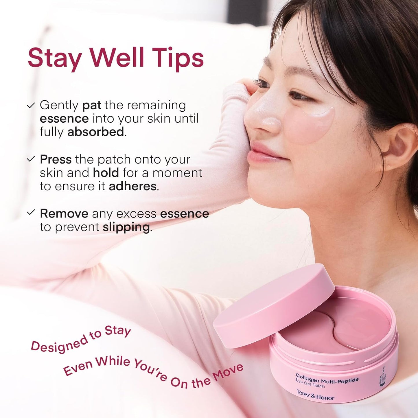 Terez & Honor 펩타이드 콜라겐 언더 아이 패치 60개입