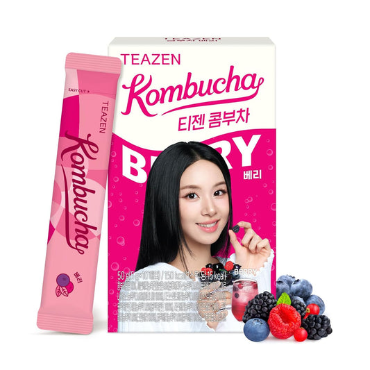 TEAZEN 베리 콤부차 티 10스틱, 50g