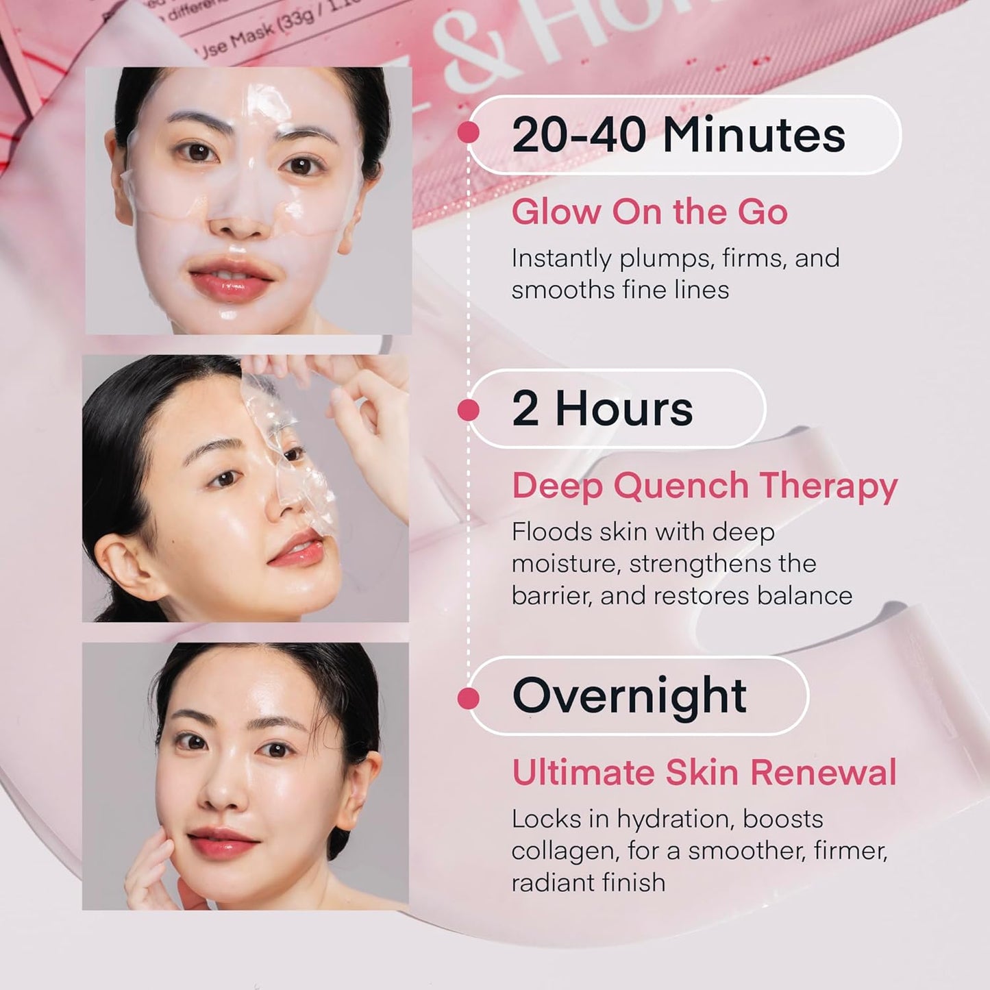 TEREZ & HONOR Masker Wajah Bio Kolagen Mendalam Korea