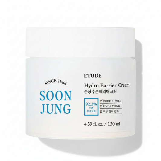 ETUDE 순정 하이드로 배리어 크림 대용량 (4.39 Fl.Oz/ 130ml)