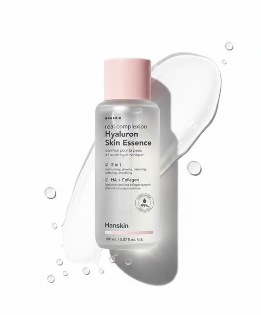 한스킨 히알루론 스킨 에센스, 수분 공급 페이셜 수렴제 토너 (5.07 Fl.Oz /150ml)
