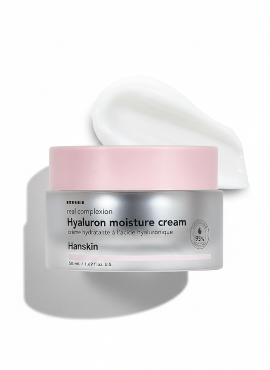 Hanskin 리얼 컴플렉션 히알루로닉 모이스처 크림 (1.69 Fl.Oz/ 50ml)