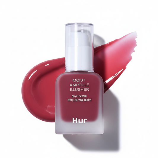 50% 수분 에센스가 함유된 모이스트 앰플 블러셔 | 수분 공급 & 지속력 있는 블러셔 | 0.68fl.oz (9가지 색상) (딥 플럼)