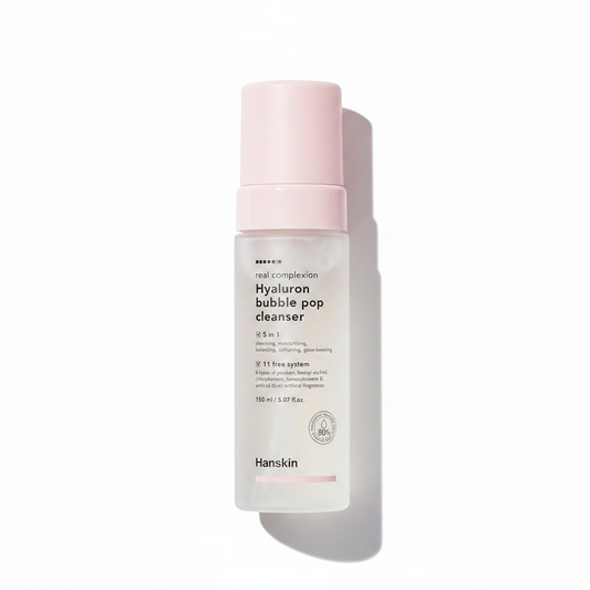 한스킨 리얼 컴플렉션 히알루론 버블 팝 클렌저 (5.07 Fl.Oz /150ml)