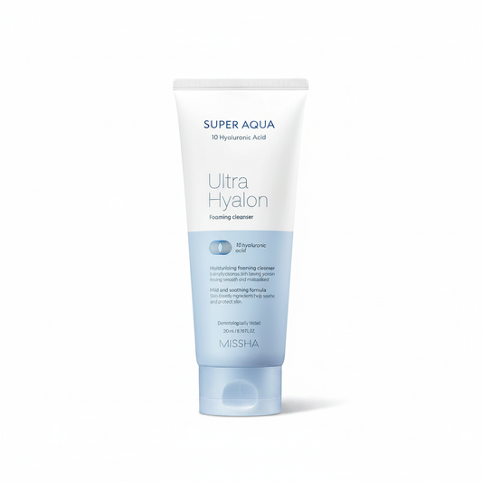 MISSHA 슈퍼 아쿠아 울트라 히알론 클렌징 폼 (6.76 Fl.Oz /200ml)
