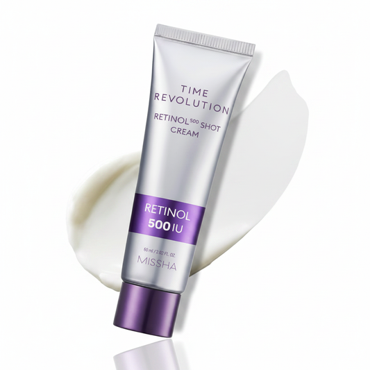 MISSHA 타임 레볼루션 나이트 리페어 레티놀 500 샷 크림 (2.02 Fl.Oz/ 60ml)