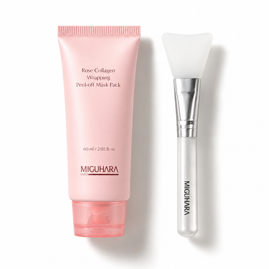MIGUHARA 로즈 콜라겐 랩핑 필오프 마스크 팩 (2.02 Fl.Oz/ 60ml)