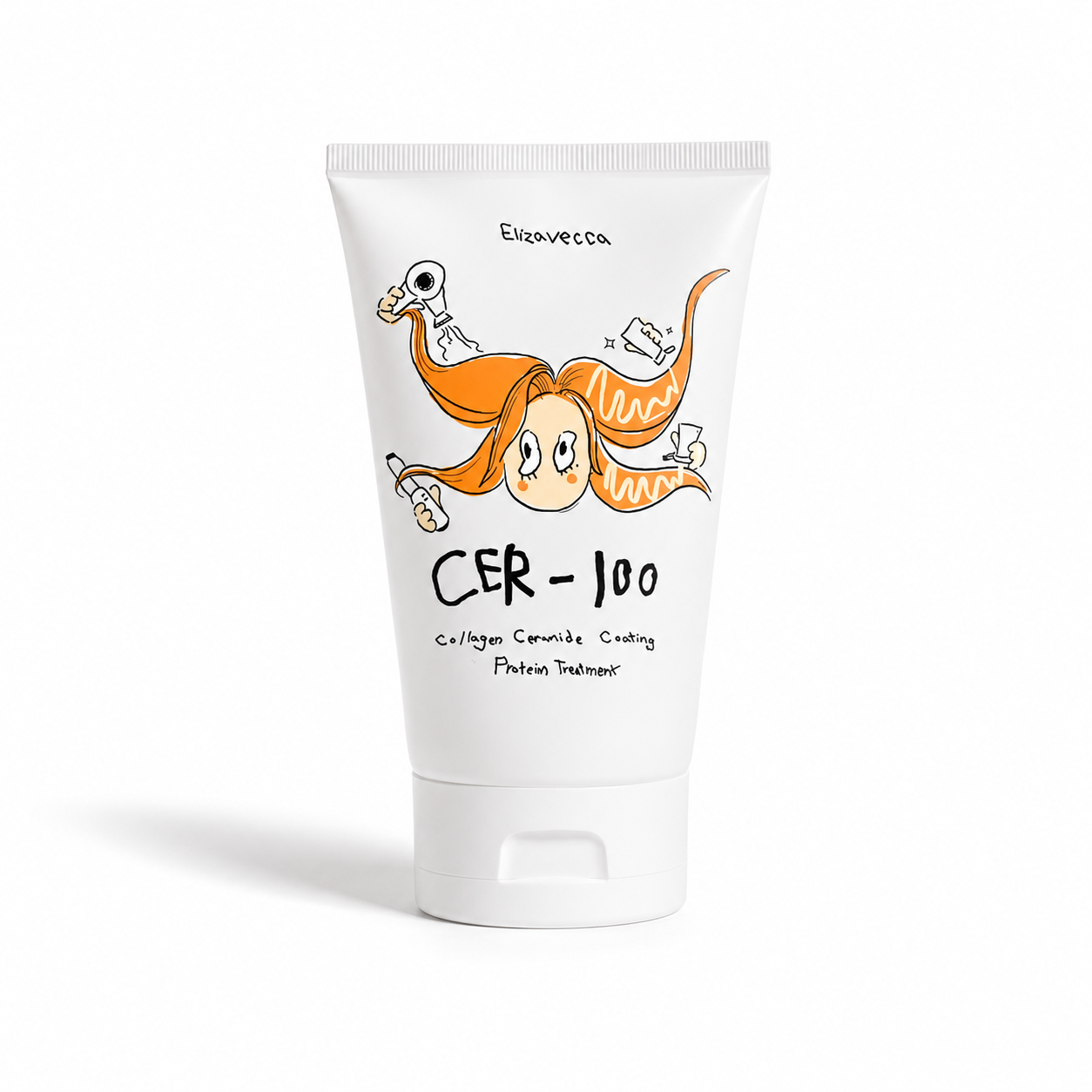 Elizavecca cer-100 콜라겐 코팅 헤어 단백질 트리트먼트 (3.38 Fl.Oz/ 100ml)