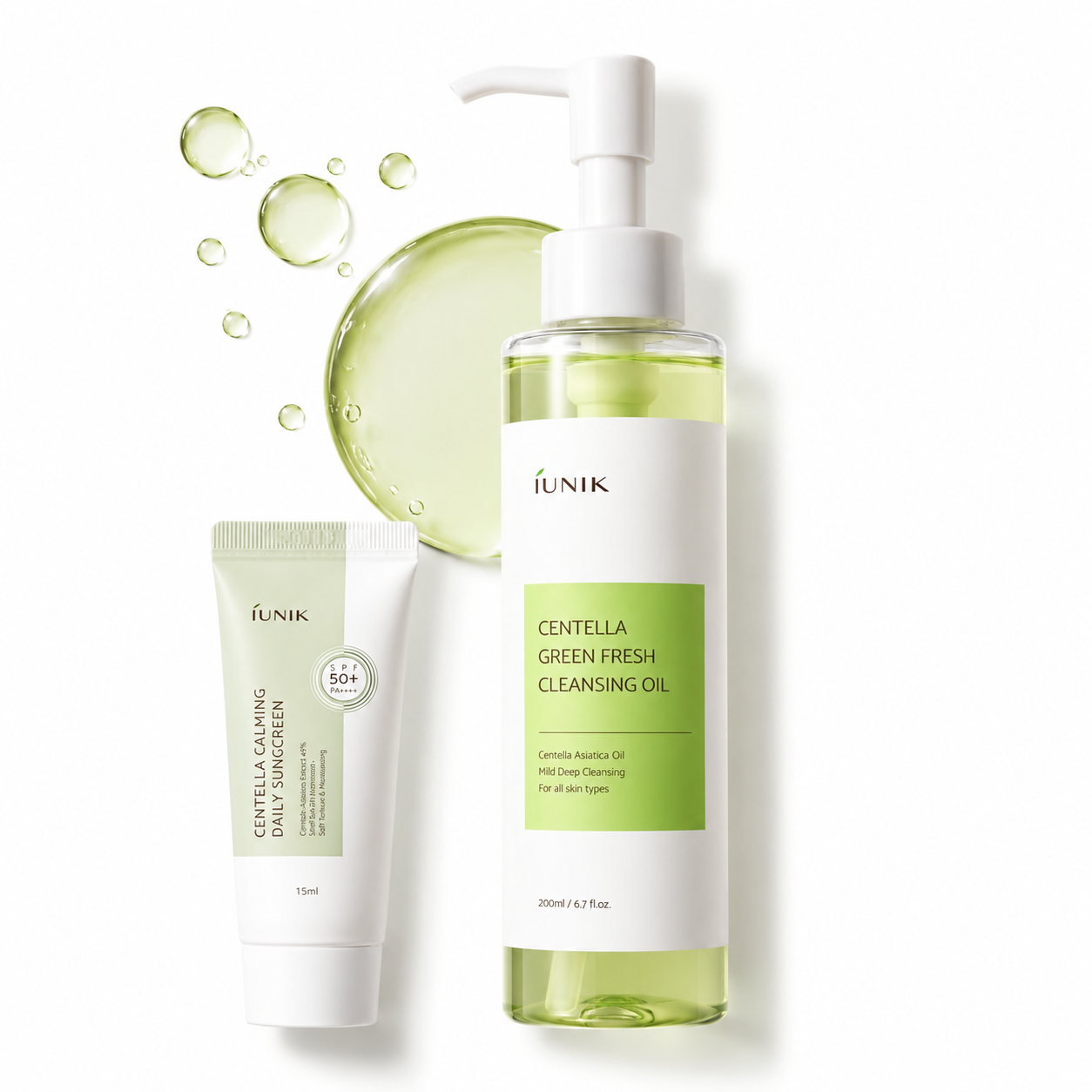 IUNIK Centella Asiatica Cleansing Oil - Pore & Sebum Control Oil Cleanser (6.7 Fl.Oz /200ml)