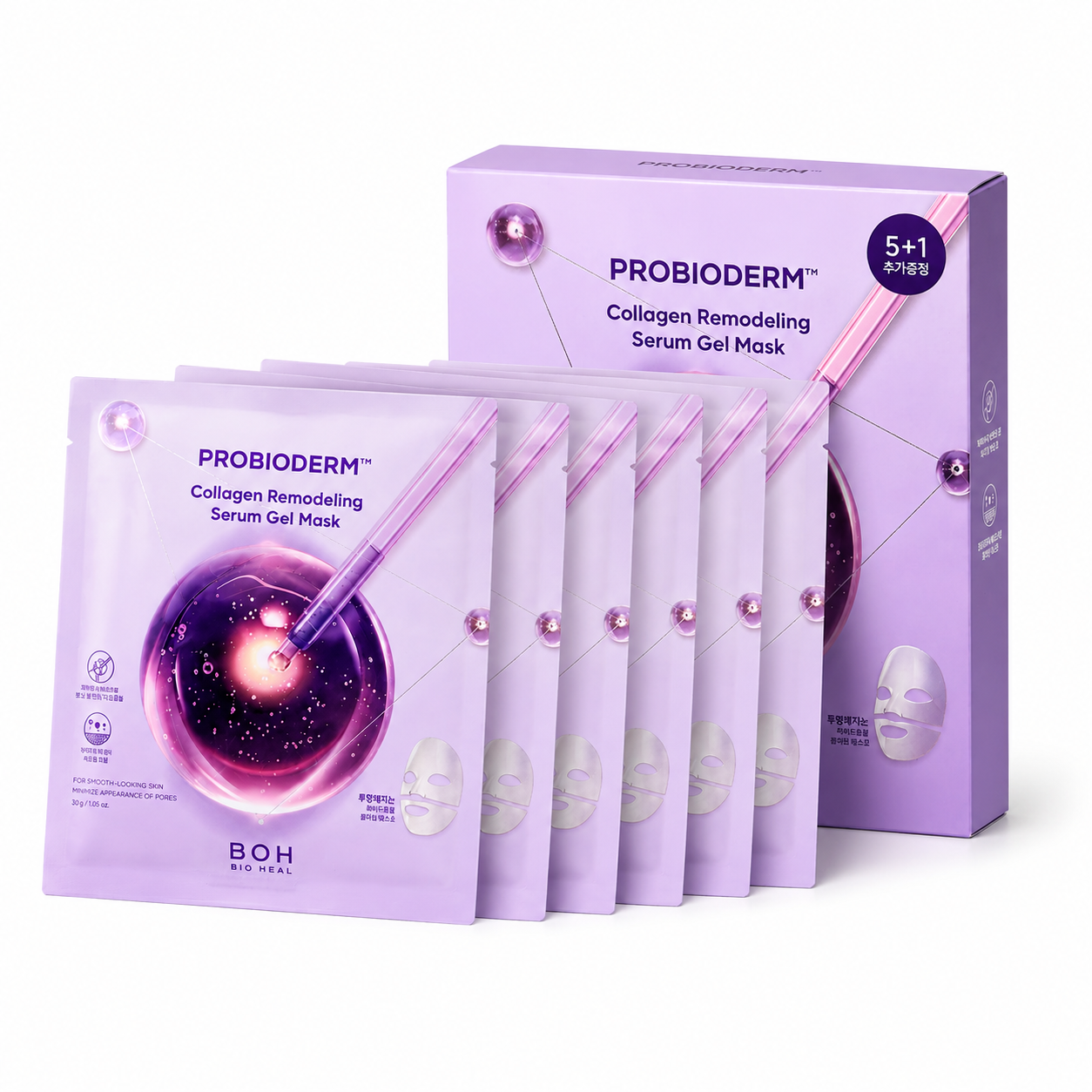 BIOHEAL BOH Probioderm Collagen Remodeling Serum Gel Mask (6ea X 34g)
