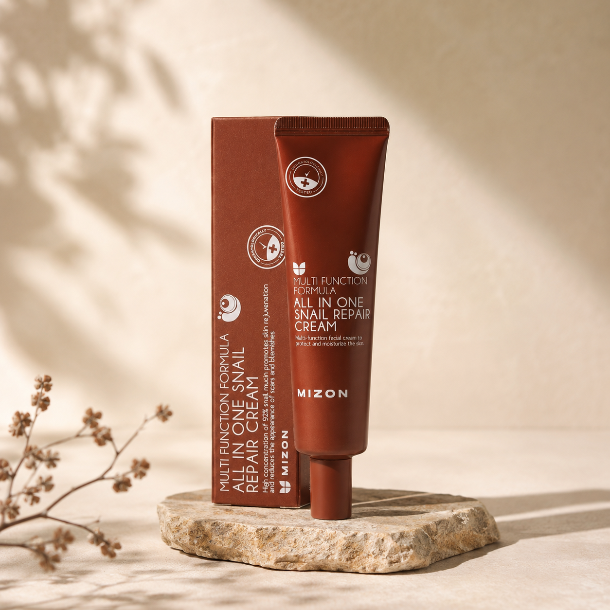 MIZON ครีมบำรุงผิวหน้าฟื้นฟูจากหอยทากแบบ All-in-One (1.18 Fl.Oz)