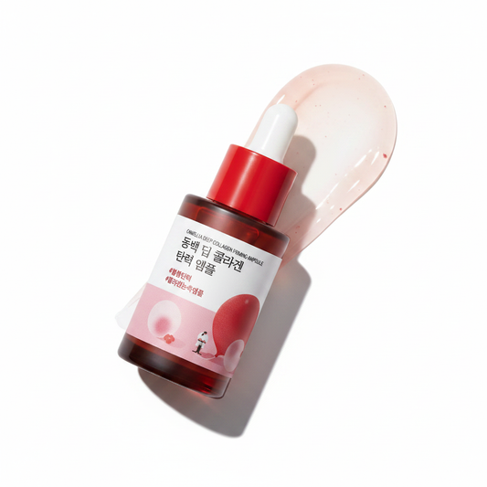 ROUND LAB Camellia Deep Collagen Firming Ampoule, 1.01 Fl Oz