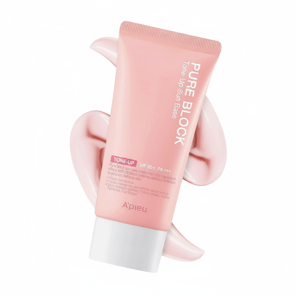 A'PIEU Pure Block Tone Up ครีมกันแดด SPF50+/PA+++ (1.69 Fl.Oz/ 50ml)