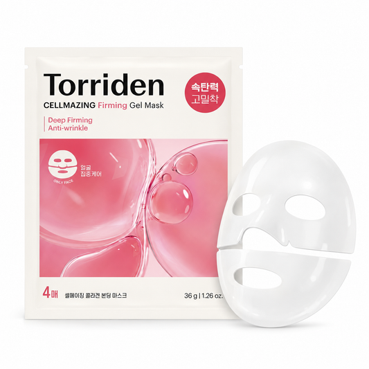 Torriden CELLMAZING 콜라겐 탄력 젤 페이셜 시트 마스크 (4장)