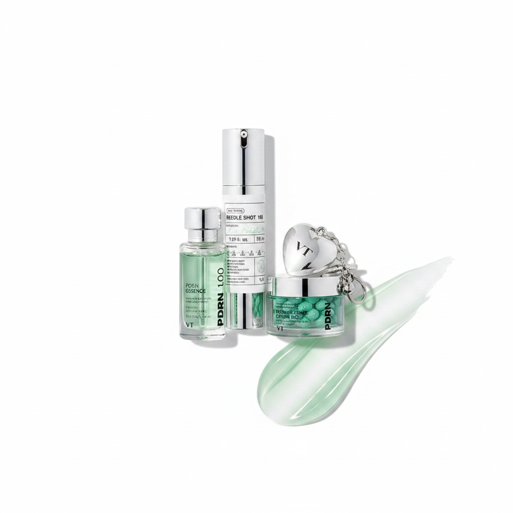[VT Cosmetics] ชุดวันหยุด VT Shining - Reedle Shot 100+PDRN Essence+PDRN Capsule Cream