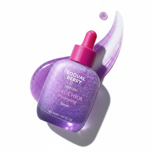 EQQUALBERRY 바쿠치올 플럼핑 페이스 세럼, 1.01oz, 30ml