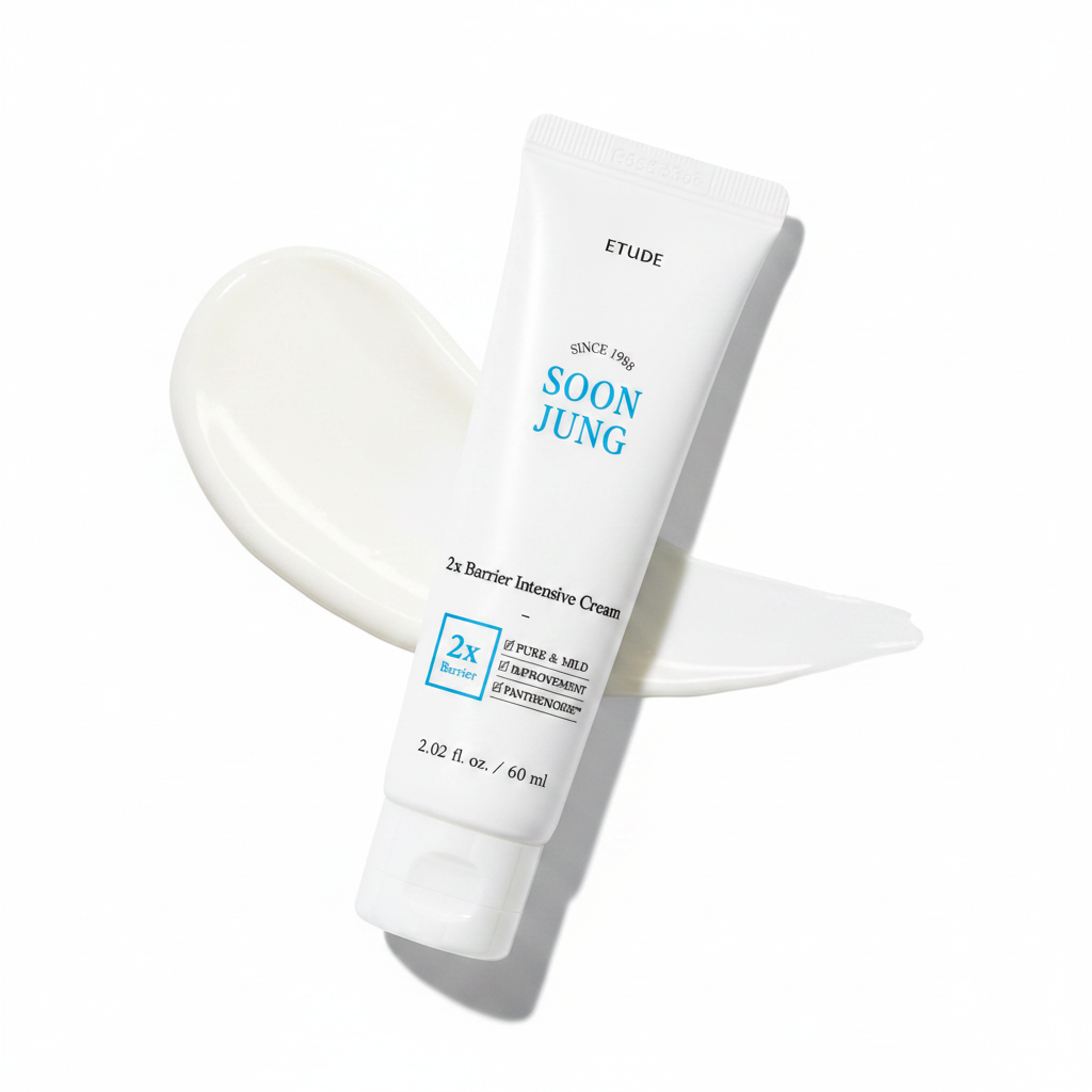 ETUDE SoonJung 2x Intensive Cream for Barrier Repair, 2.02 Fl Oz