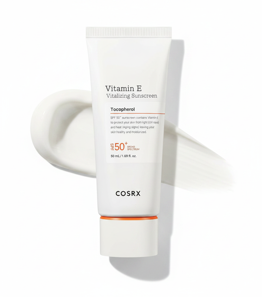 COSRX Vitamin E Vitalizing Face Sunscreen SPF 50, 1.69 fl oz