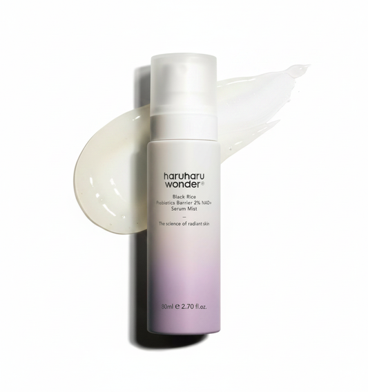 haruharu Wonder 블랙 라이스 프로바이오틱스 2% NAD+ 세럼 미스트, 2.70 fl.oz