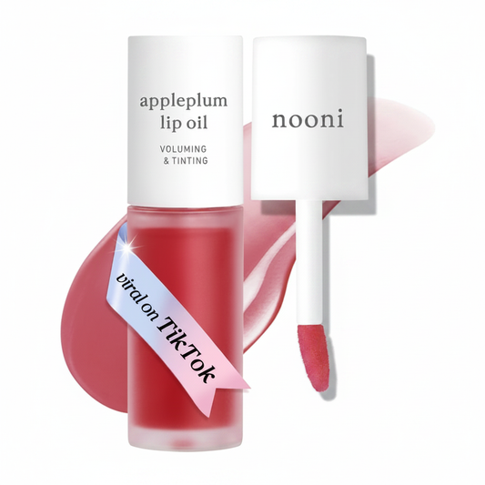 NOONI Korean Lip Oil - Appleplum, 0.12 FL Oz