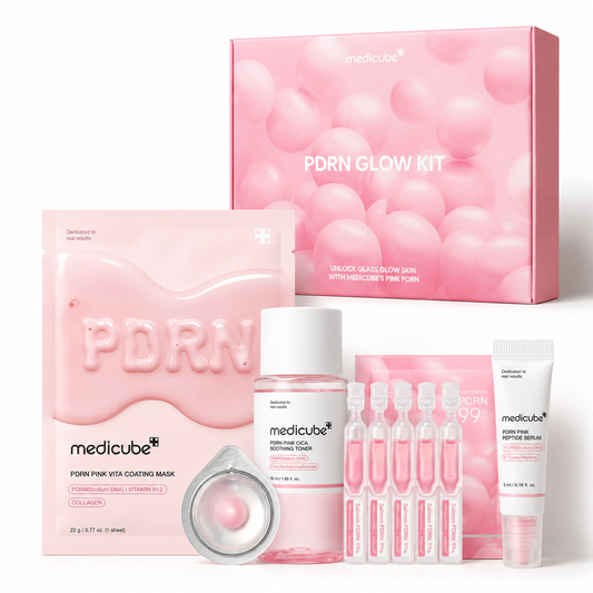 medicube Salmon DNA PDRN 트라이얼 키트 | 토너, 세럼 & 시트 마스크