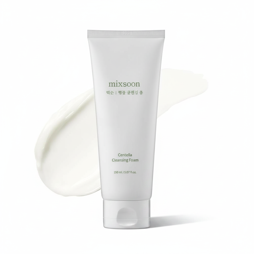mixsoon โฟมล้างหน้าซีเทลล่า Cleansing Foam Face Wash with Cica, 150ml / 5.07 fl. oz.