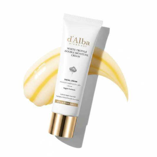 d'alba 피에몬트 화이트 트러플 더블 모이스처 크림, 2-in-1 페이스 모이스처라이저 (2.02 oz)