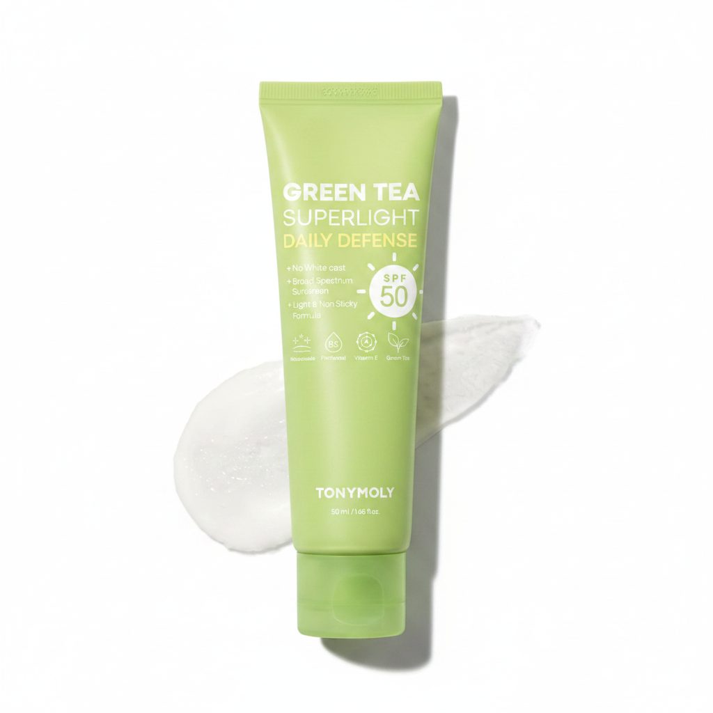 TONYMOLY 그린티 한국 선크림 SPF 50, 여행용 사이즈 50ml