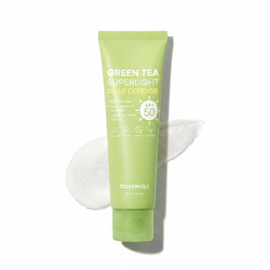TONYMOLY 그린티 한국 선크림 SPF 50, 여행용 사이즈 50ml