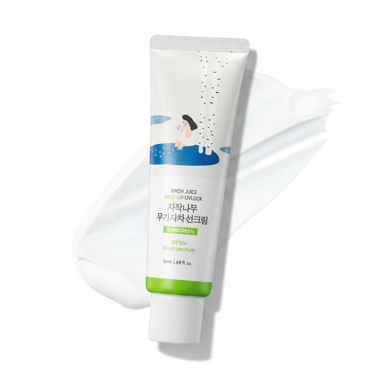 ROUND LAB Birch Juice Mild-up Sunscreen UV LOCK 1.69 Fl Oz | SPF 50+ broad spectrum