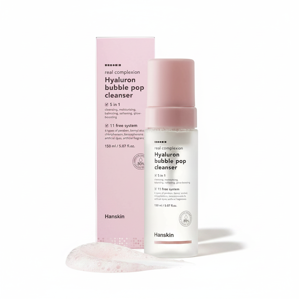 Hanskin Real Complexion Hyaluron Bubble Pop Cleanser (5.07 Fl.Oz /150ml)