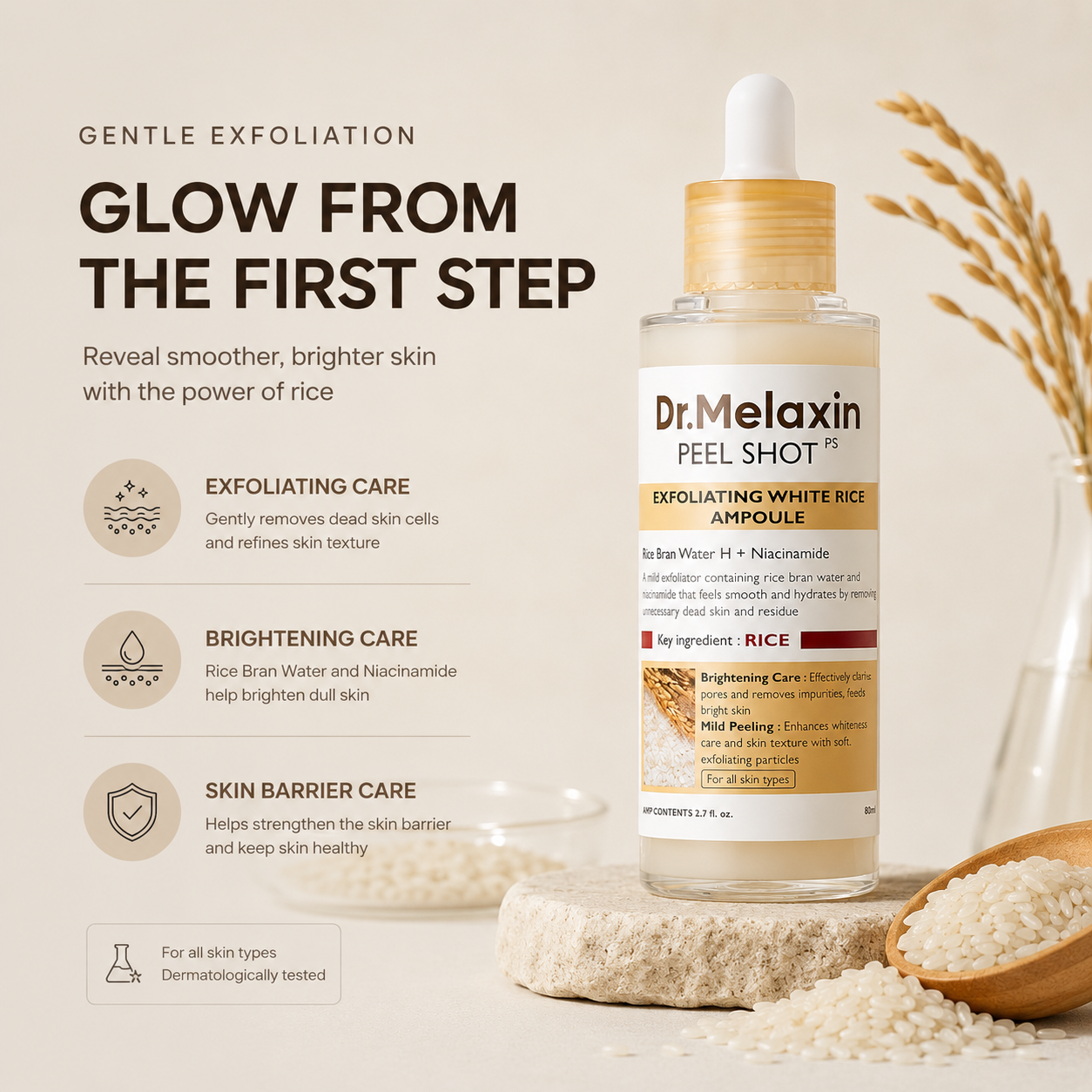 Dr.Melaxin Peel Shot Glow Rice Toner 200ml
